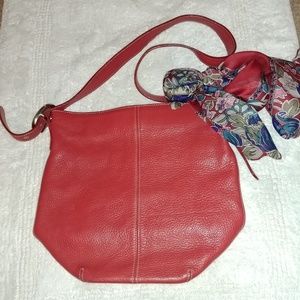 Tig & co. leather red bag